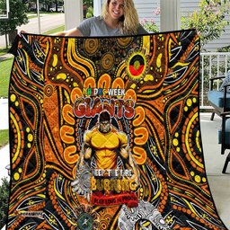 gws giants naidoc week 2024 quilt mascot football