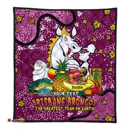 Brisbane Broncos Custom Quilt - Australian Big Things Quilt