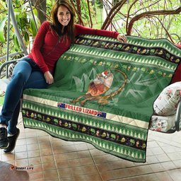 aussie frilled lizard quilt merry christmas