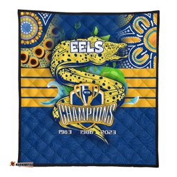 Parramatta Eels Premium Quilt Talent Win Games But Teamwork And Intelligence Win Championships With Aboriginal Style