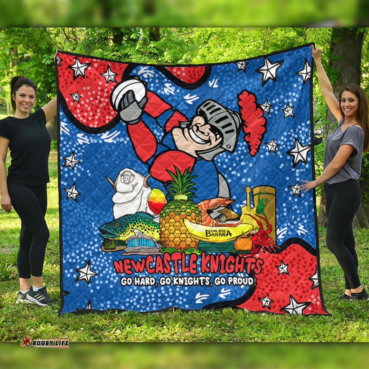 Newcastle Knights Custom Quilt - Australian Big Things Quilt