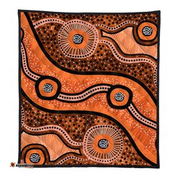 Australia Aboriginal Quilt - Australian Aboriginal Background
 Quilt
