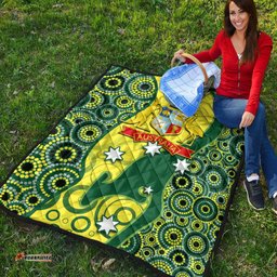 cricket premium quilt australian cricket aboriginal dot patterns