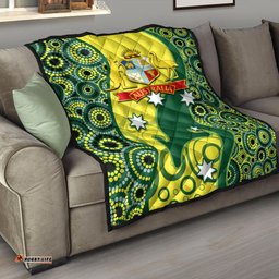 cricket premium quilt australian cricket aboriginal dot patterns