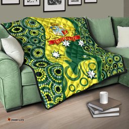 cricket premium quilt australian cricket aboriginal dot patterns
