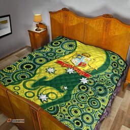 cricket premium quilt australian cricket aboriginal dot patterns