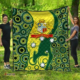 cricket premium quilt australian cricket aboriginal dot patterns