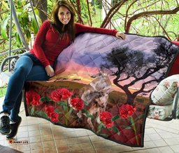 premium quilts kangaroo coverlets waratah landscape art ver02