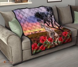 premium quilts kangaroo coverlets waratah landscape art ver02