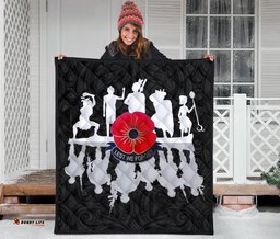 lest we forget new zealand warriors anzac premium quilt