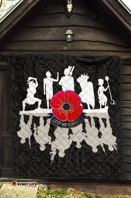 lest we forget new zealand warriors anzac premium quilt