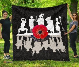 lest we forget new zealand warriors anzac premium quilt