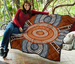 premium quilts aboriginal dot painting quilts ver05