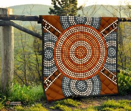 premium quilts aboriginal dot painting quilts ver05