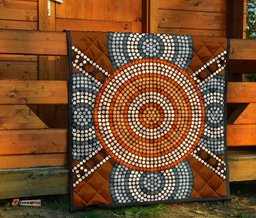 premium quilts aboriginal dot painting quilts ver05