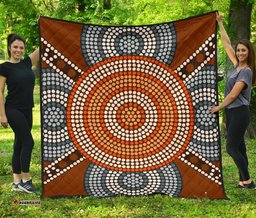 premium quilts aboriginal dot painting quilts ver05