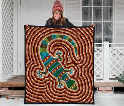 premium quilts lizard coverlets aboriginal dot painting