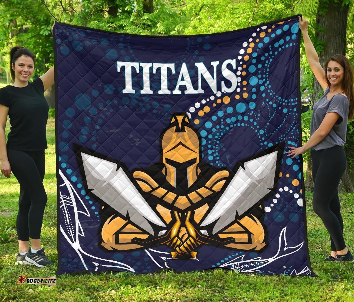 gold coast premium quilt titans gladiator indigenous