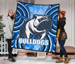 bulldogs premium quilt indigenous snappy