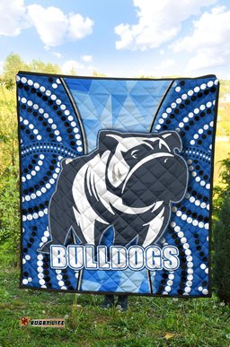 bulldogs premium quilt indigenous snappy