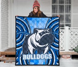 bulldogs premium quilt indigenous snappy