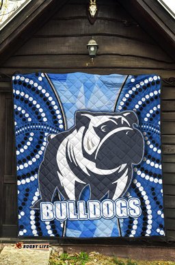 bulldogs premium quilt indigenous snappy