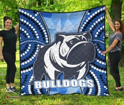 bulldogs premium quilt indigenous snappy