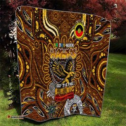 hawthorn hawks naidoc week 2024 quilt mascot football