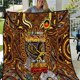 hawthorn hawks naidoc week 2024 quilt mascot football