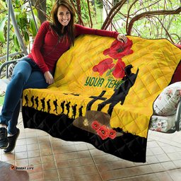 australia socceroos soccer anzac custom quilt gallipoli soldier with camouflage art