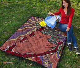 premium quilts koala coverlets aboriginal pattern