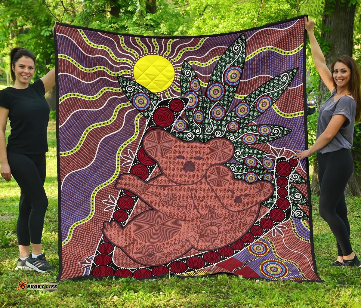 premium quilts koala coverlets aboriginal pattern