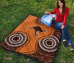 premium quilts aboriginal dot painting quilts kangaroo