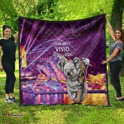 vivid sydney australia quilt humanity aussie koala fanciful light