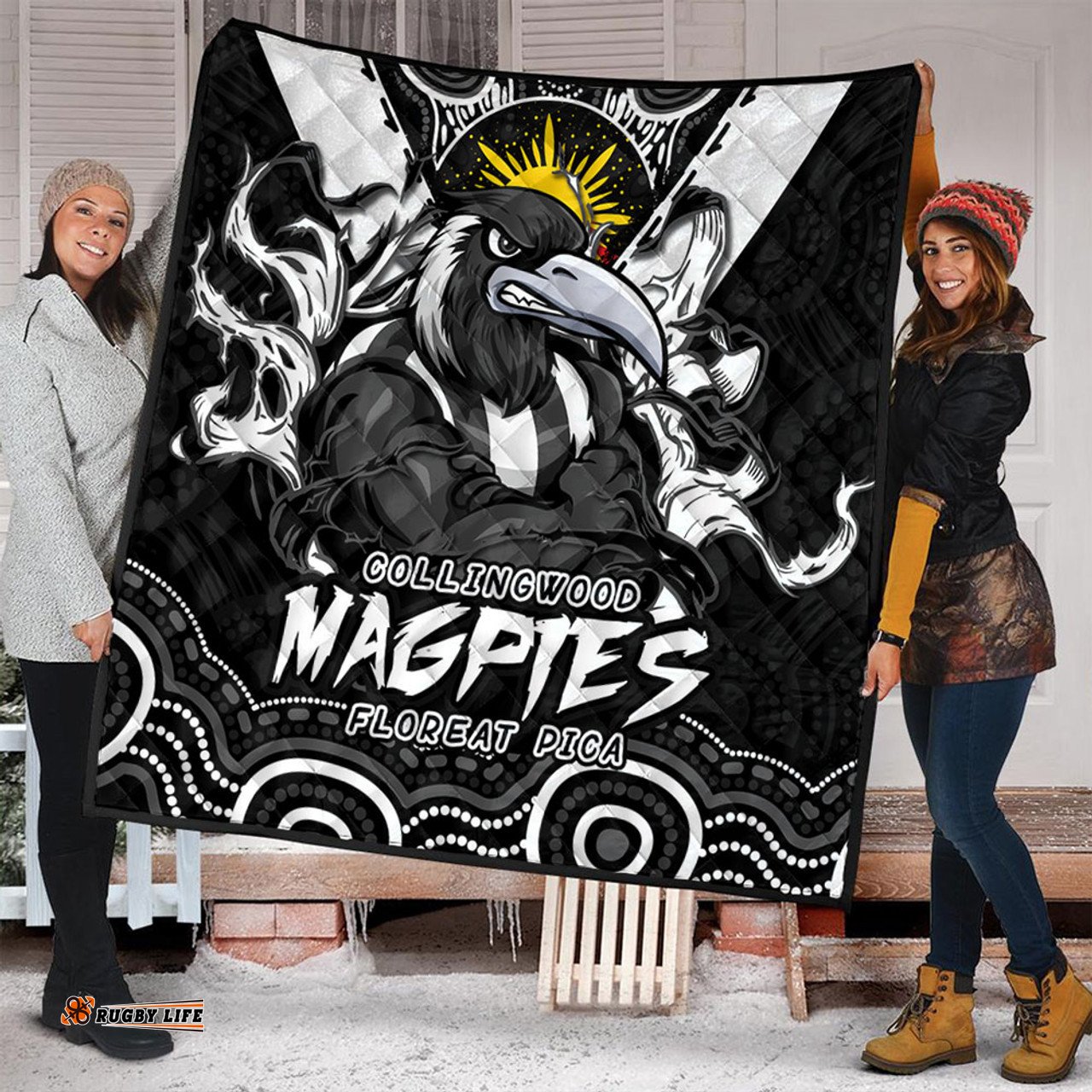 Amazing Aussie Collingwood Ripped Legacy Of The Game Quilt