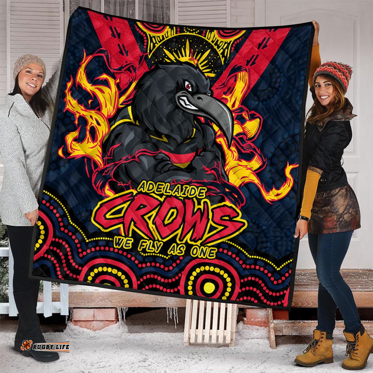 Amazing Aussie Adelaide Crows Ripped Legacy Of The Game Quilt