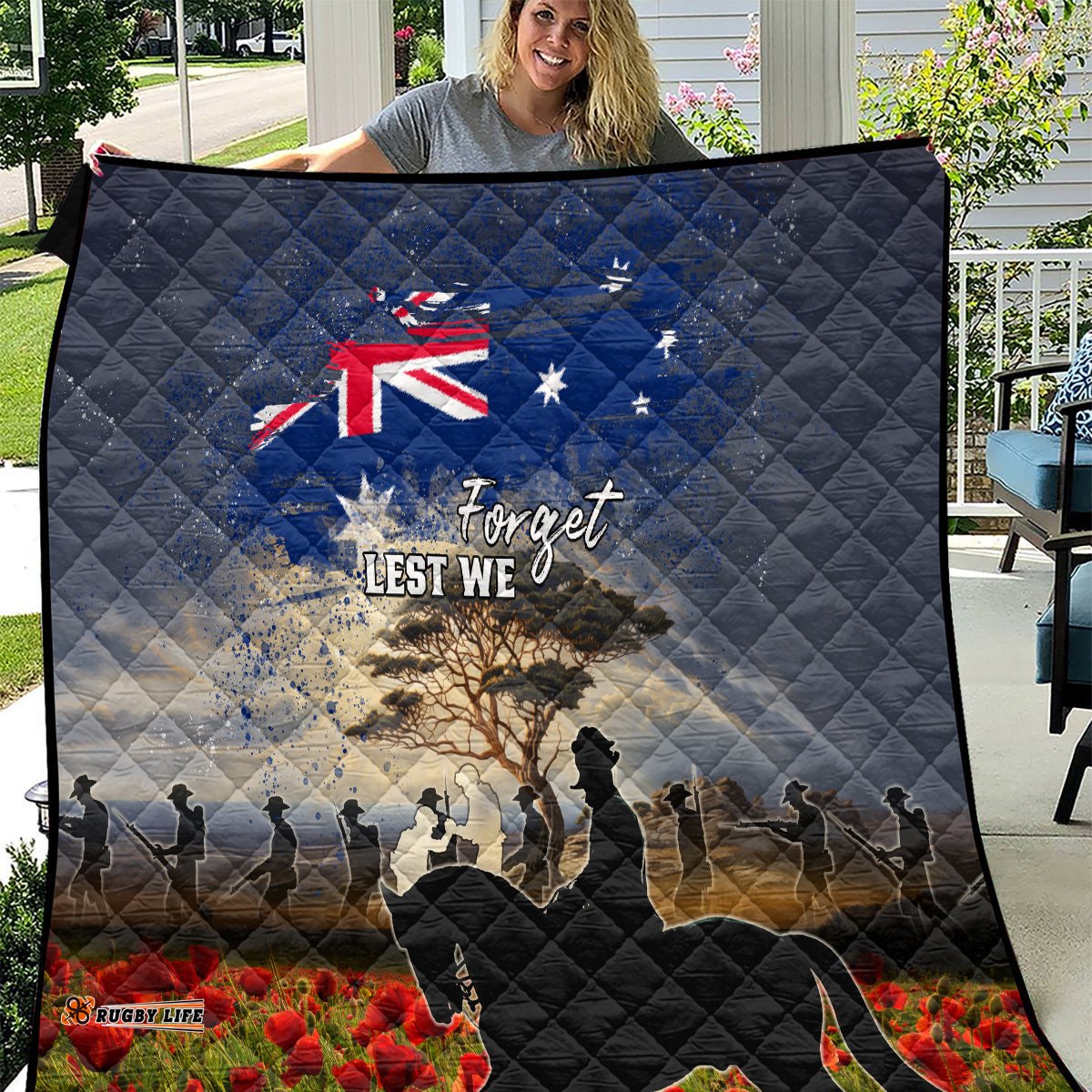 australia anzac day quilt the lonesome pine