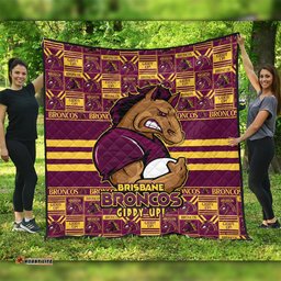 Amazing Aussie Brisbane Broncos Champion���s Pride Comic Style Quilt