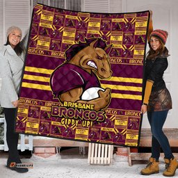 Amazing Aussie Brisbane Broncos Champion���s Pride Comic Style Quilt