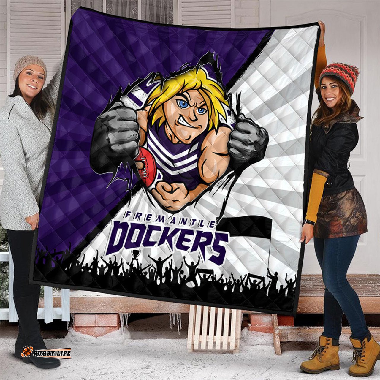 Amazing Aussie Fremantle Breaking Through Fan Design Quilt