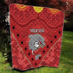 custom dolphins rugby anzac quilt aboriginal and army patterns