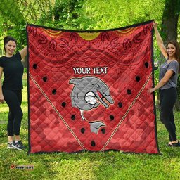 custom dolphins rugby anzac quilt aboriginal and army patterns