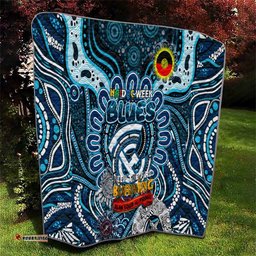 carlton blues naidoc week 2024 quilt mascot football
