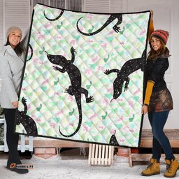 Amazing Aussie Australia Goanna Aboriginal Goanna Dot Art Colorful Inspired Quilt