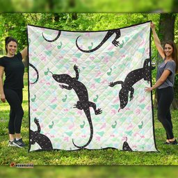 Amazing Aussie Australia Goanna Aboriginal Goanna Dot Art Colorful Inspired Quilt