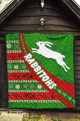 south sydney rabbitohs aboriginal premium quilt victorian vibes