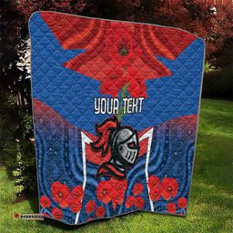 custom knights rugby anzac quilt novocastrians gallipoli soldier with aboriginal art