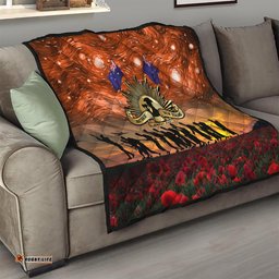the rising sun badge anzac quilt last post field of poppy starry night style