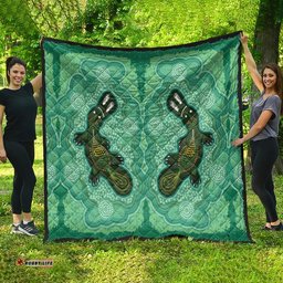 aboriginal dots art painting with platypus quilt no 2