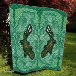 aboriginal dots art painting with platypus quilt no 2
